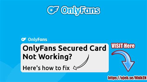 How to Fix Onlyfans Credit Card Not Verified